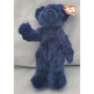 TY 1993 Navy Blue Bear Orion "Your My Universe " Stuffed Plush Toy With Paper...